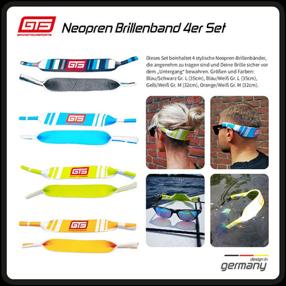 Neopren Brillenband SET 4 Stück