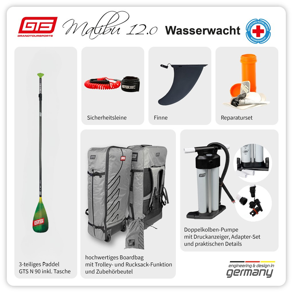 GTS MALIBU 12.0 DRK WATER WATCH inclusive Paddel