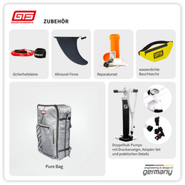 Premium Touring SUP - S 14×27 PROSPORT BW mit Paddel