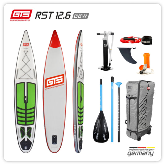 GTS Premium Touring SUP "RST 12.6 x 29.5“ GBW with paddle