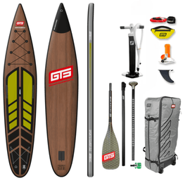 Premium Touring SUP – Sportstourer 13.0 Wood Design mit Paddel