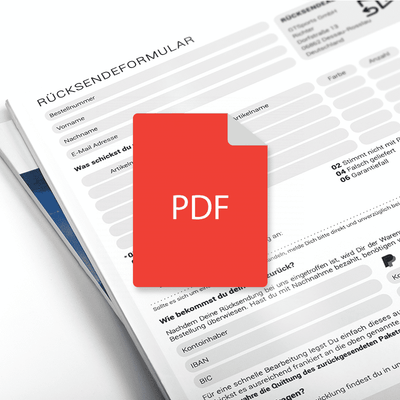 GTS Return Form – 1 page (DE)