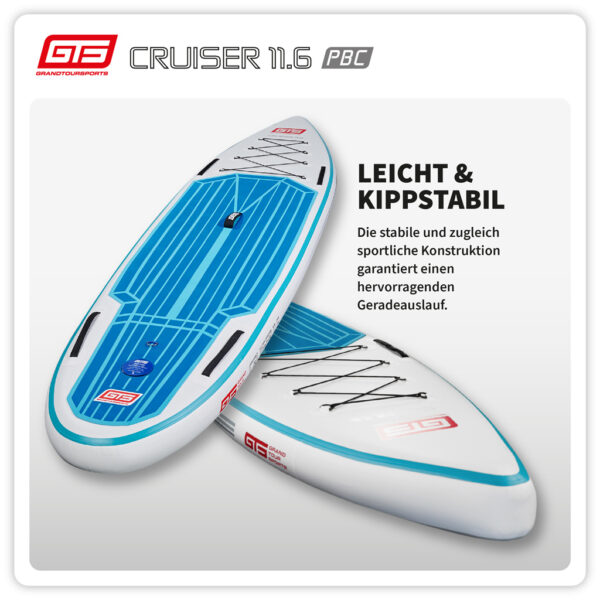 Cruiser StandUp Paddle Board Allrounder iSup Leicht und Kippstabil