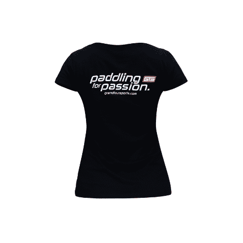 GTS Shirt Paddling for Passion Ladies Black Edition Rückenansicht / Back Fashion für Deinen Lifestyle StandUp Paddling