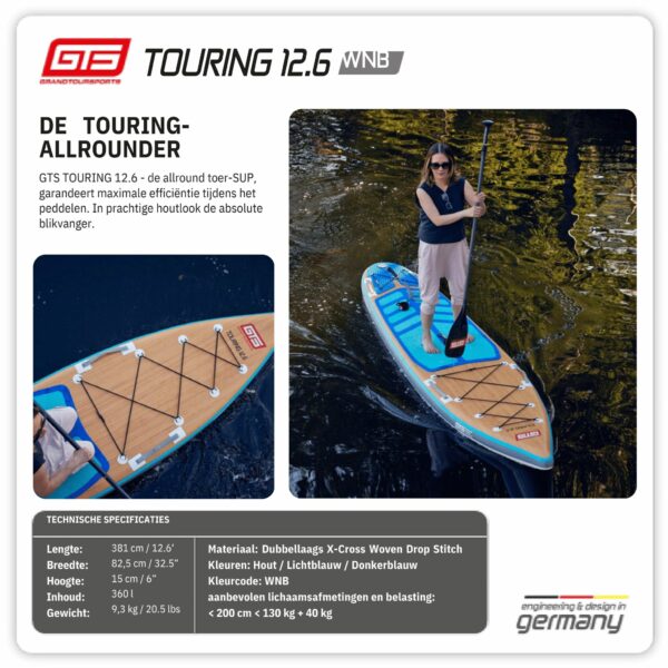 TOURING 12.6 WNB WOOD DESIGN zonder tas - Afbeelding 4