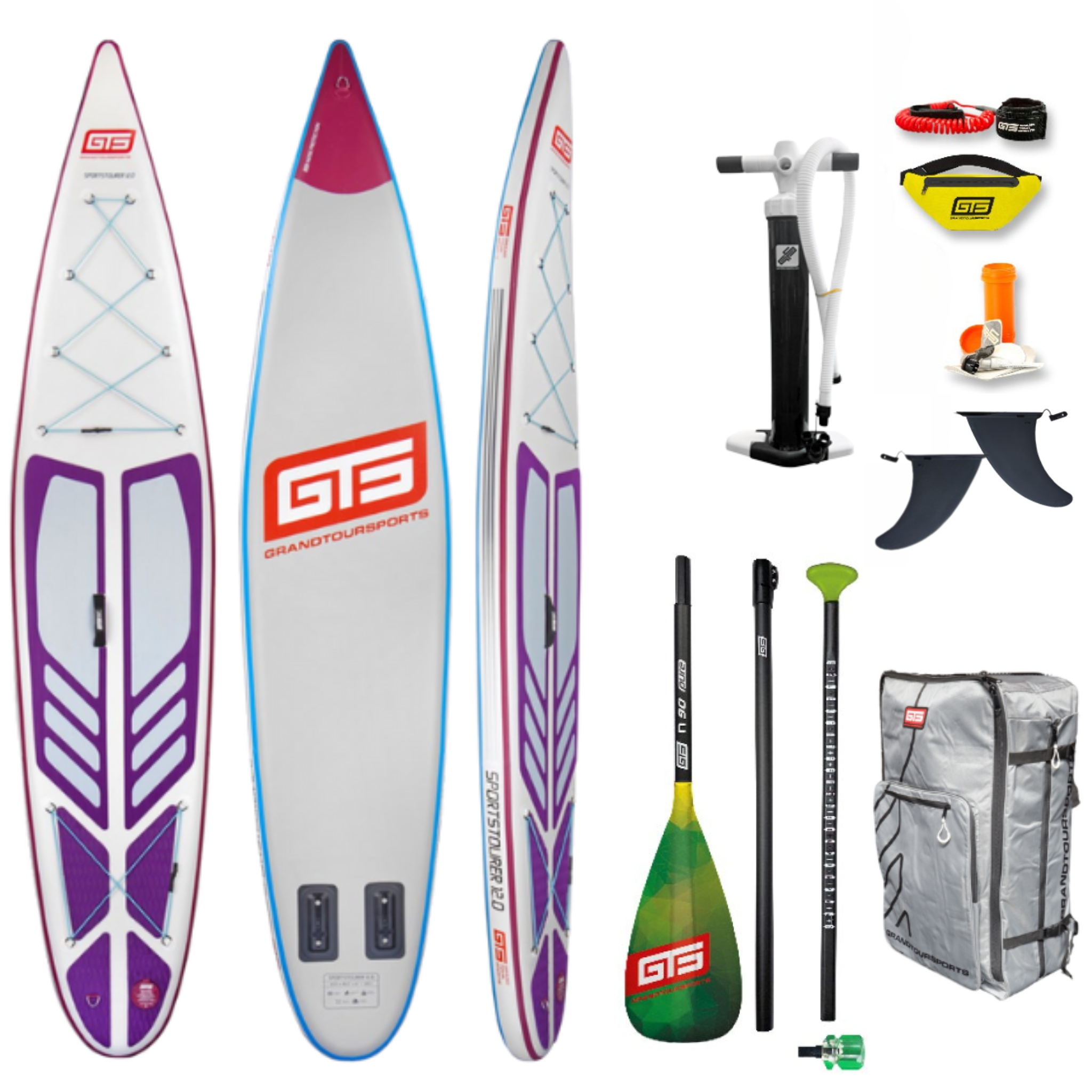 GTS SPORTSTOURER 12.0 Touring SUP Board mit Paddel