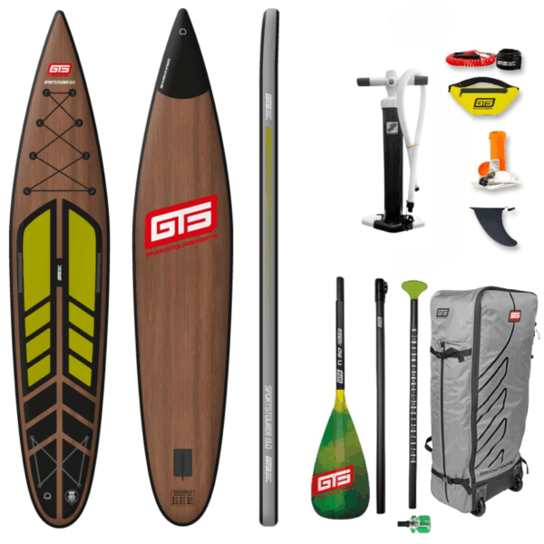 GTS Premium Touring SUP - Sportstourer 13.0 Wood Design mit Paddel