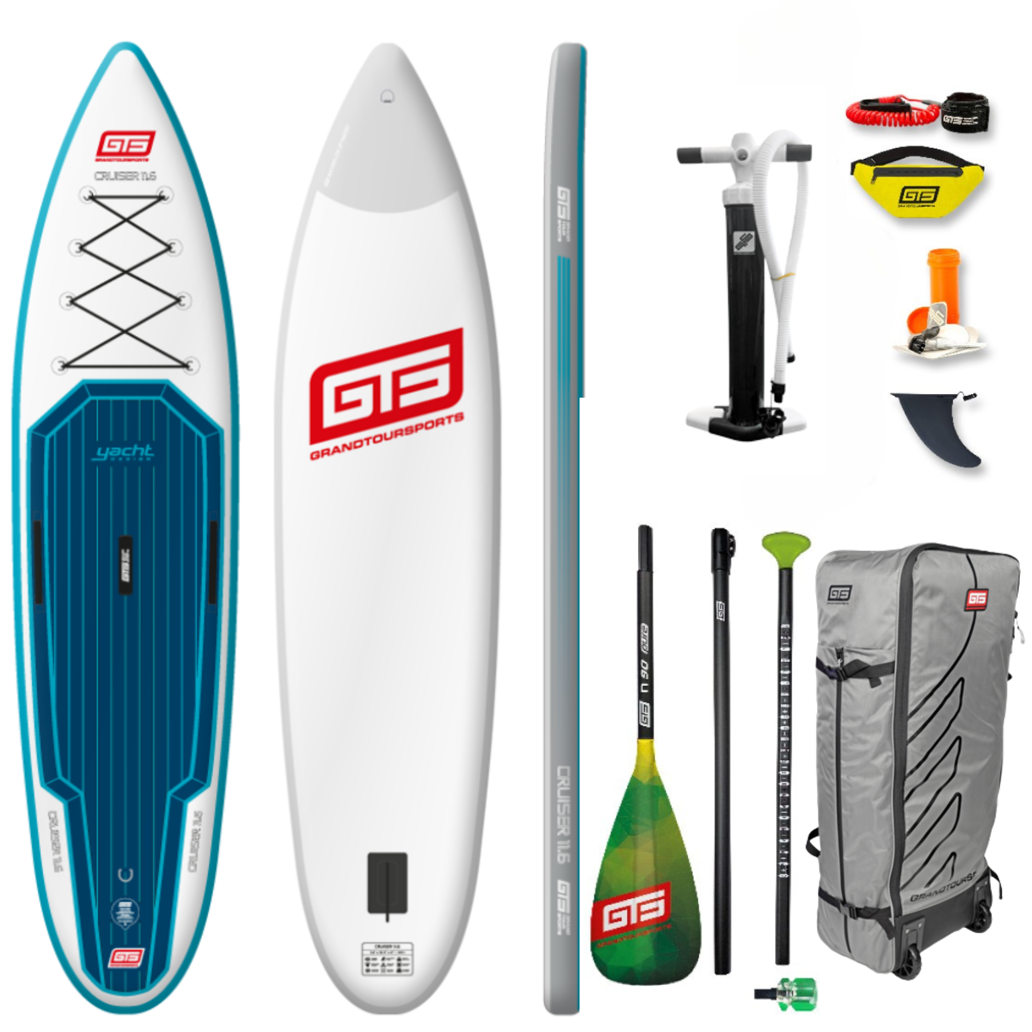 Cruiser 11.6 aufblasbares Touring-SUP-Board mit Paddle